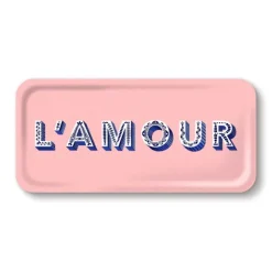 Plateau L'Amour - 32 X 15 Cm - Light Pink