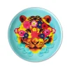 Plateau Rond Mask Tiger En Fer - O 33 Cm