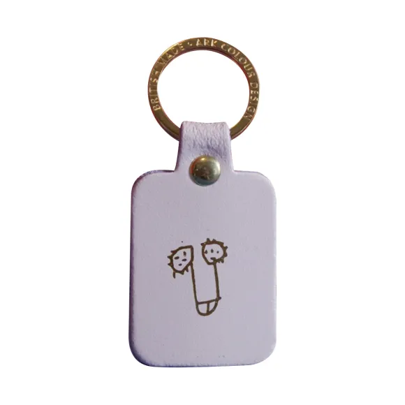 Porte-clés Zizi En Cuir - Nude