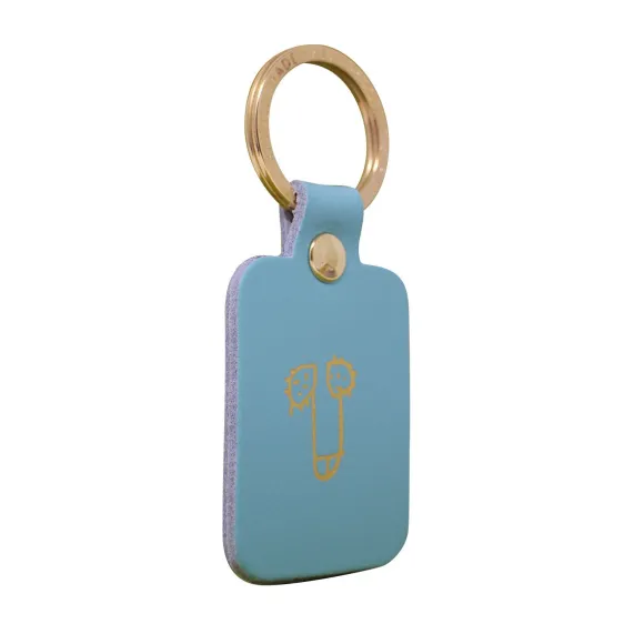 Porte-clés Zizi En Cuir - Turquoise