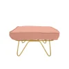 Pouf Croisette En Velours - Rose