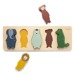 Puzzle Formes Animaux En Bois