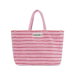 Sac Weekend A Rayures - Baby Pink & Ski Patrol Red