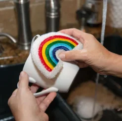 Set De 2 Eponges Arc-En-Ciel