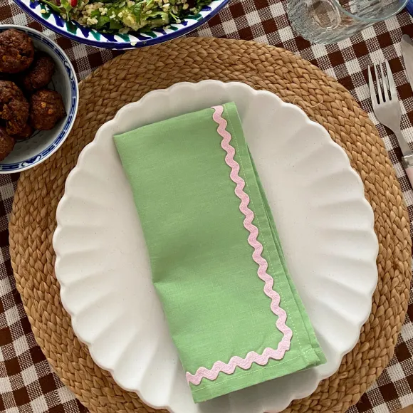 Set De 2 Serviettes Ric-Rac