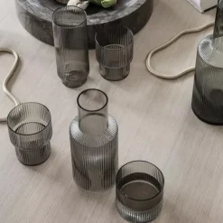 Set De 4 Verres Ripple - Fume