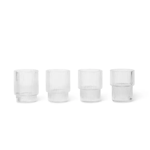 Set De 4 Verres Ripple - Fume