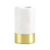 Socle Lampe De Table Romance - Marbre Blanc