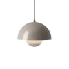 Suspension Flowerpot Vp1 By Verner Panton - Gris Beige