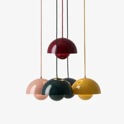 Suspension Flowerpot Vp1 By Verner Panton - Jaune