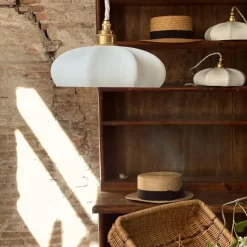 Suspension Maria En Porcelaine Biscuit - O 24 Cm