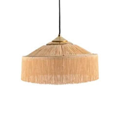 Suspension Parasol Franges - O 30 Cm - Naturel