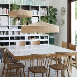 Suspension Parasol Franges - O 70 Cm - Naturel