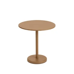Table A Cafe Linear Steel Burnt Orange - O 70 X H 73 Cm