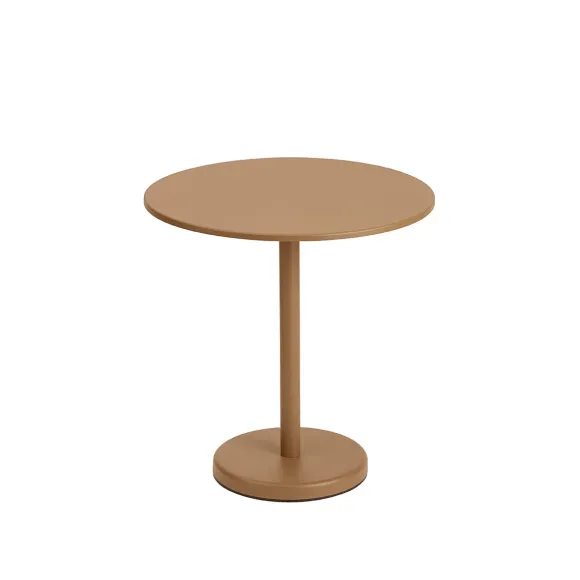 Table A Cafe Linear Steel Burnt Orange - O 70 X H 73 Cm