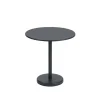 Table A Cafe Linear Steel Black - O 70 X H73 Cm