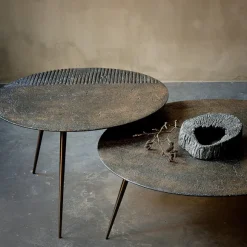 Table Basse Luna - Lava Linear - Whisky - O 65 X H 41 Cm