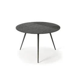 Table Basse Luna En Mineaux - Noir - O 65 X H 41 Cm