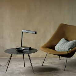 Table Basse Luna En Mineaux - Noir - O 65 X H 41 Cm