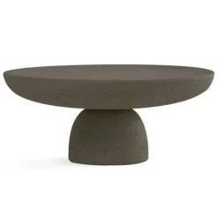 Table Basse Olo - O 70 X H 33 Cm - Anthracite