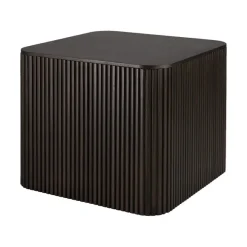 Table D'Appoint Carree Roller Max En Acajou - Marron