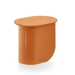 Table D'Appoint Plateau - H 40 X 44 X 32 Cm - Caramel