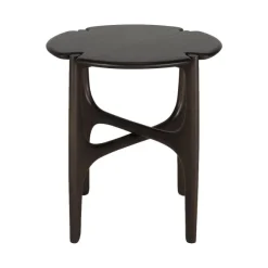 Table D'Appoint Polished Imperfect En Acajou - Marron