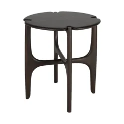 Table D'Appoint Polished Imperfect En Acajou - Marron