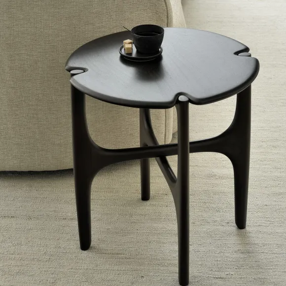 Table D'Appoint Polished Imperfect En Acajou - Marron