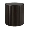 Table D'Appoint Ronde Roller Max En Acajou - Marron
