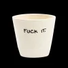 Tasse Expresso Fuck It - Blanc