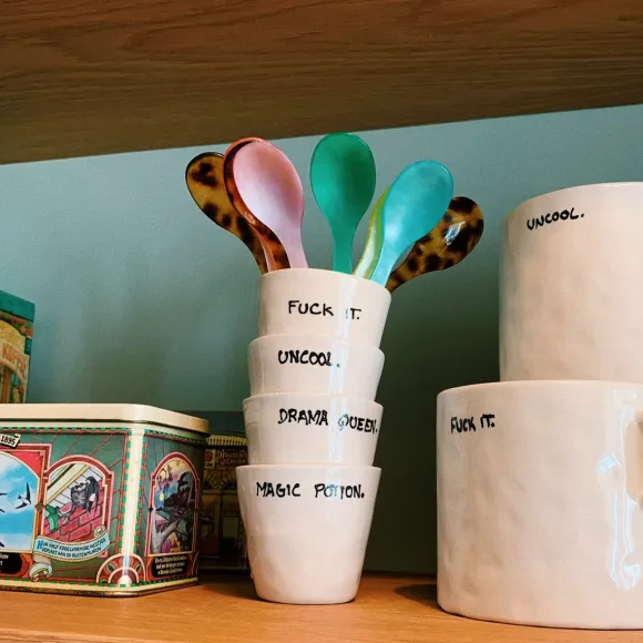 Tasse Expresso Fuck It - Blanc