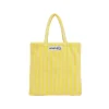 Totebag A Rayures - Pristine & Neon Yellow