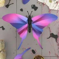 Trophee Origami Papillon Swordtail - Purple Metallic