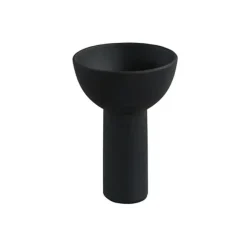 Vase Block En Ceramique - Mini - Noir