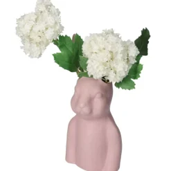 Vase Bunny - Rose - 9 Cm X 9 Cm X 22Cm
