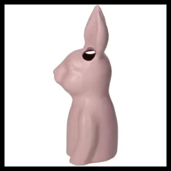 Vase Bunny - Rose - 9 Cm X 9 Cm X 22Cm