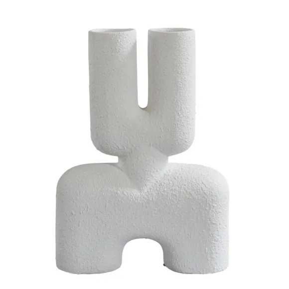 Vase Cobra Double Blanc