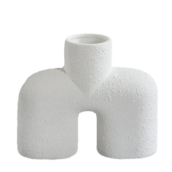 Vase Cobra Uno En Ceramique - Blanc