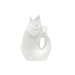 Vase Monsieur Carafon Fish Blanc