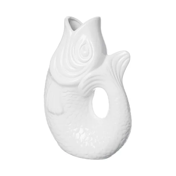 Vase Monsieur Carafon Fish Blanc