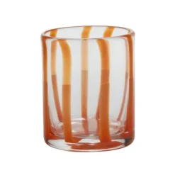 Verre A Rayures - Bleu Fonce