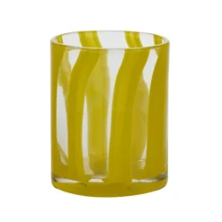 Verre A Rayures - Bleu Fonce