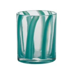 Verre A Rayures - Bleu Fonce