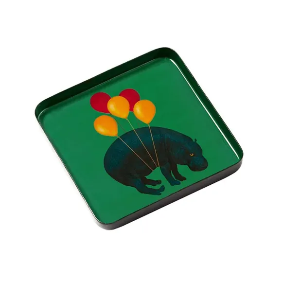 Vide-Poche Carre Hippoballoon En Fer - 15 X 15 Cm