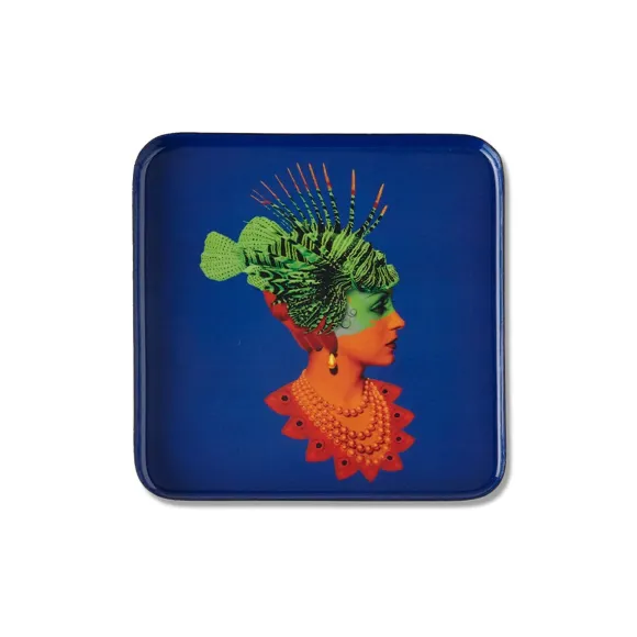 Vide-Poche Carre Rascaqueen En Fer - 15 X 15 Cm